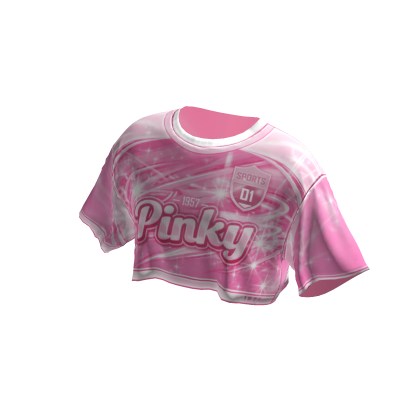 Pink Crop Top Oversize Shirt thumbnail