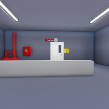 Server building with fire alarms and Halon