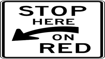 Stop Here on Red Sign Roblox decal