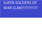 S.S.O.W.C (Super Soldiers Of War Clan)