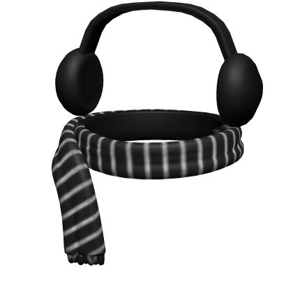 Black Scarf & Earmuffs