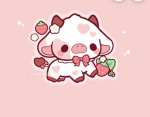 Strawberries cows <3