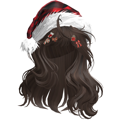Lush Christmas Waves w/Santa Hat (Brown)
