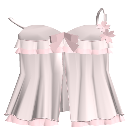 pretty pink gothic bow flower dress