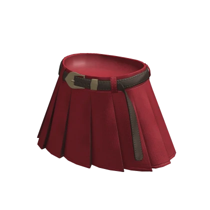 Velvet skirt w/ belt roblox discount