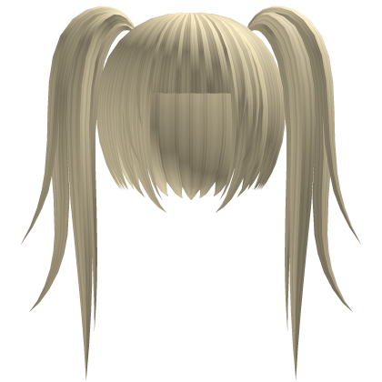 blonde long anime twintails Roblox item