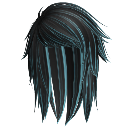 Emo Hair in Black and Blue Roblox item