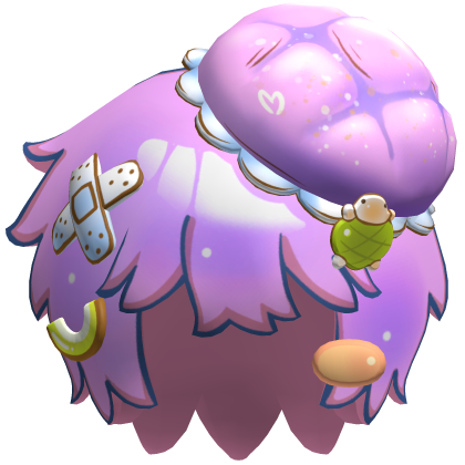 Purple Toon Lowpoly Anime Pie Hair