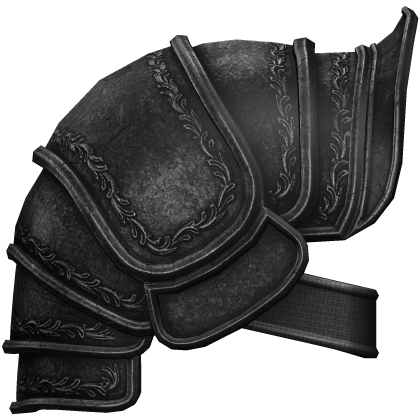 Black Medieval Knight Pauldron - Right Roblox item