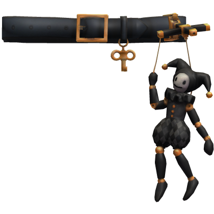 Black Gold Jester Puppet Belt Roblox item