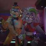 Roxanne wolf and glamrock Freddy