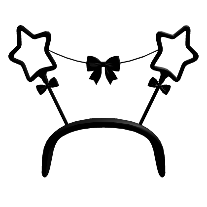 Cute Black Bow Diwali Sparkler Headband (Addon)