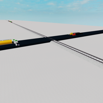 Drive Trucks Onto The Track & Get Hit By...