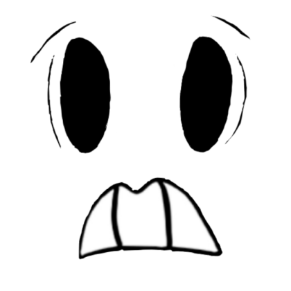 SHOCKED SCARED FACE Roblox decal