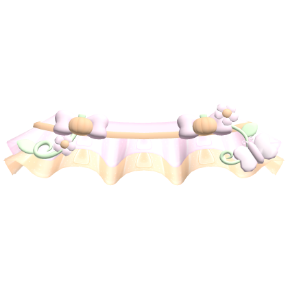 ʚ ︵ pink halloween pumpkin fairy garden skirt