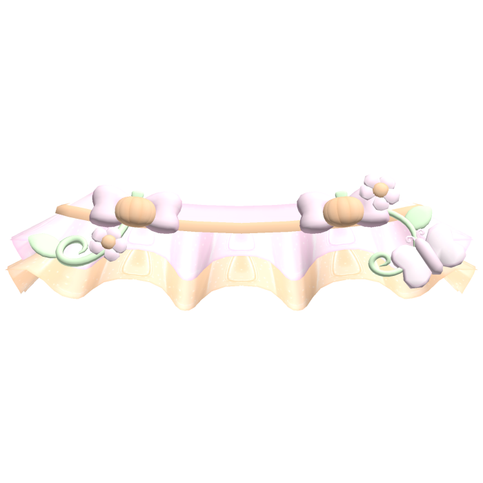 ʚ ︵ pink halloween pumpkin fairy garden skirt