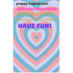 Preppy tropical con