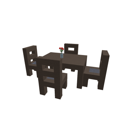 Group of Chairs with a Small Dining Table