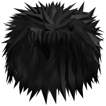 Black Spiky Punk Messy Emo Hair Roblox item