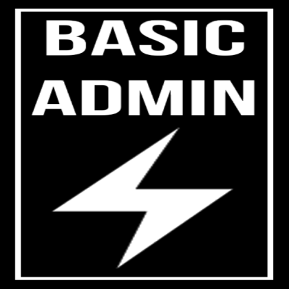 Basic Admin - Black Roblox decal