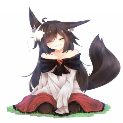 Anime girl fox wolf Roblox decal