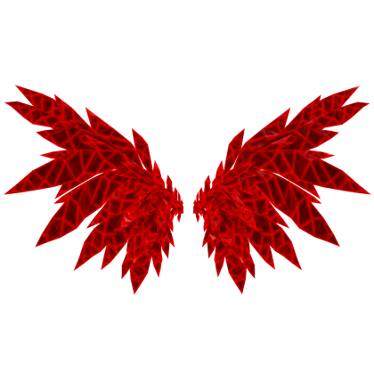 [Emissive] Red glowing crystallized wings