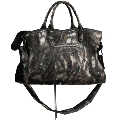 Dark Camo Archive Leather Handheld Bag thumbnail