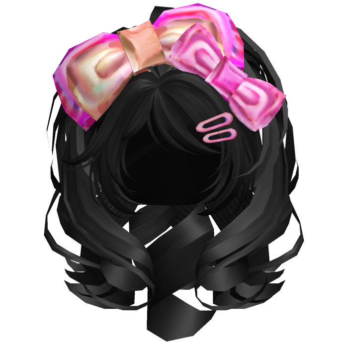 Gyaru Agejo Volumnious with Bow Platinum Black