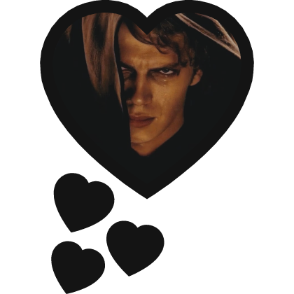 Anakin Skywalker Thinking Hearts Star Wars