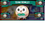 team rowlet sun and moon