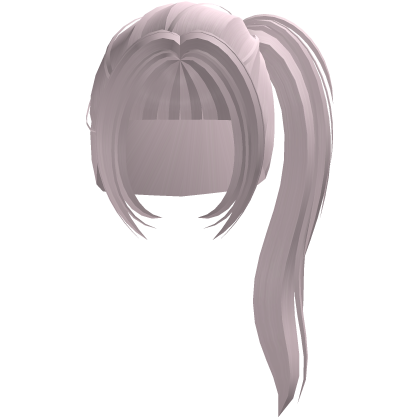 ♡ wispy straight cute side ponytail pink Roblox item