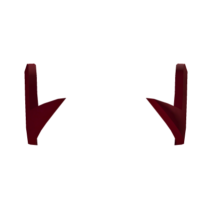 Pointy Sideburns Crimson Red Roblox item