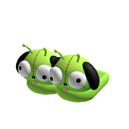♡ derpy alien puppy slippers