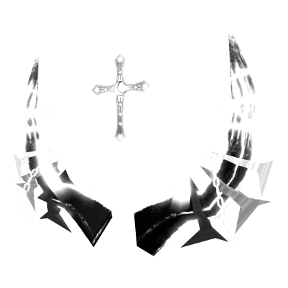 [🌟 Glow + Animated] Gothic Black Chained Horns