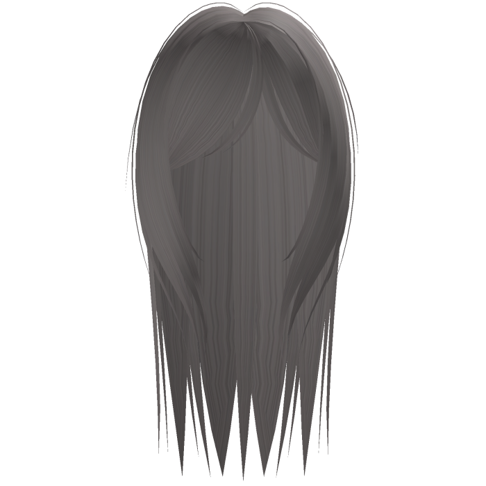 long spiky gothic hair in ash 