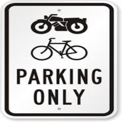 Motorbikes and bikes only sign Roblox decal