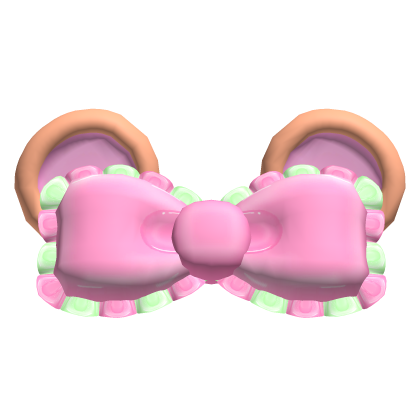♡꒱ cutesy pink mezzo baby hamster bow ears