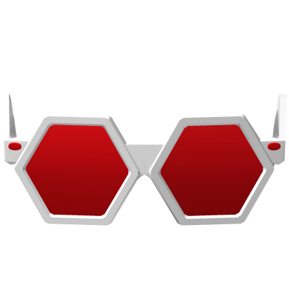 White/Red Sparkling Robux Shades Recolor (Addon) Roblox item