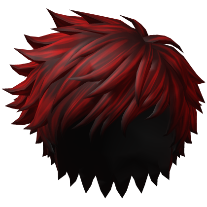 Red Messy Anime Hair