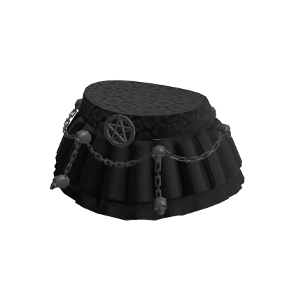 Goth Chain Skull Skirt (Black) thumbnail