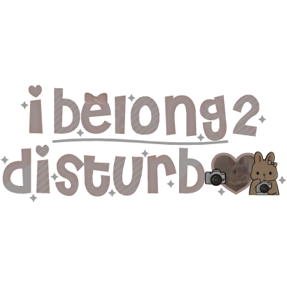 ๑˚I belong 2 disturb thumbnail