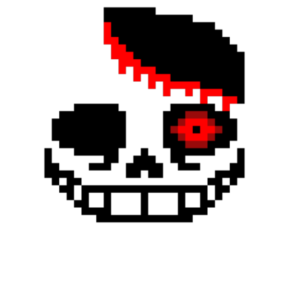 Horror sans face rebooted(bigger hole) Roblox decal