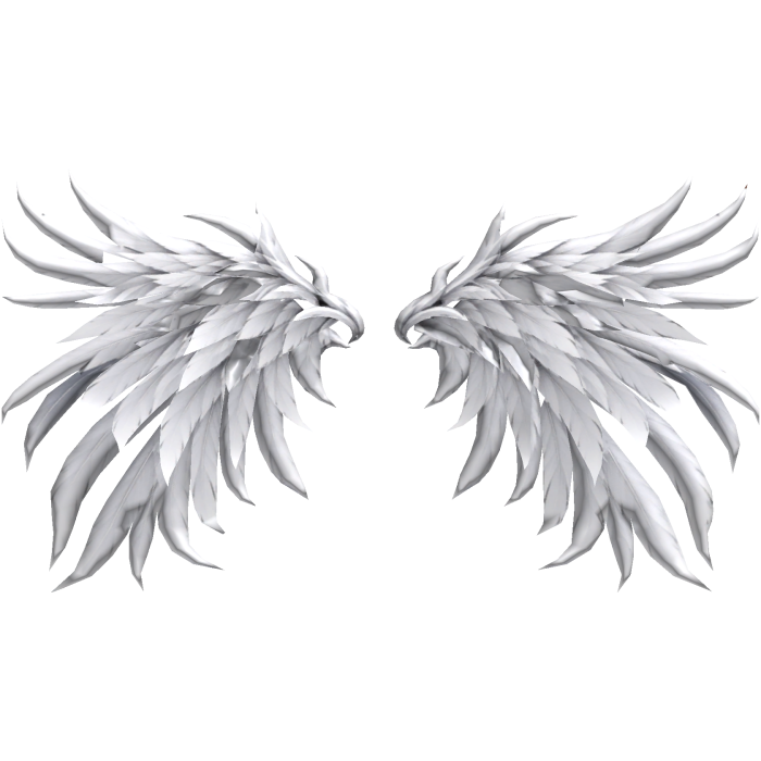 Mega White Angel Wings