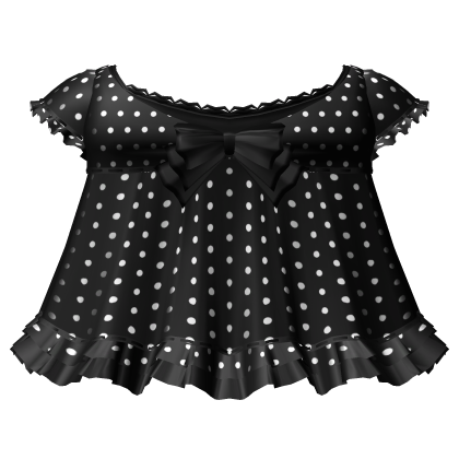 gothic black polka dot gothic babydoll dress 3.0
