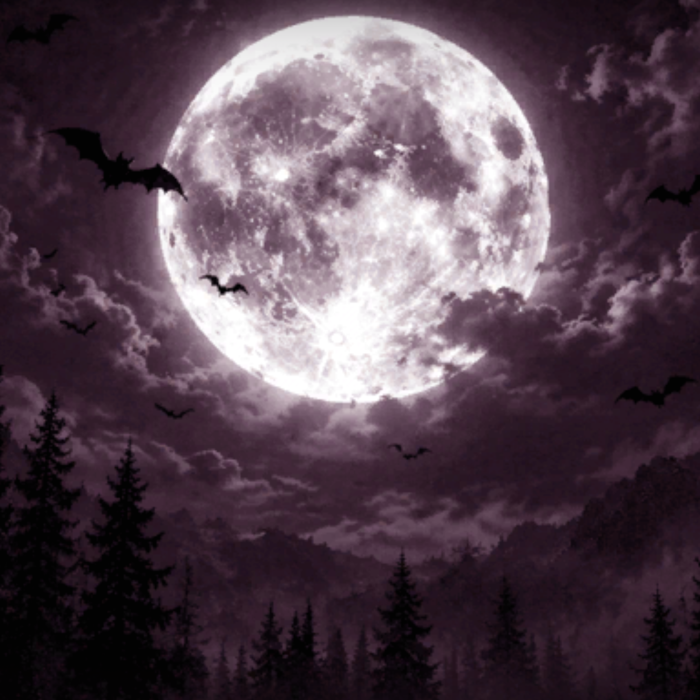 pink moon emo vampire gothic background