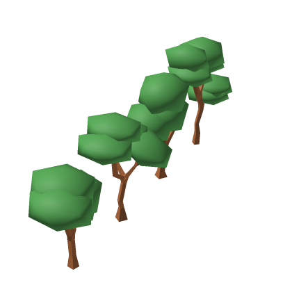 Low poly trees