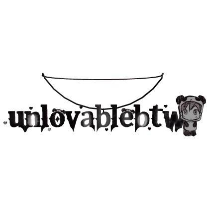 ♡ unlovable necklace (1.0) Roblox item render