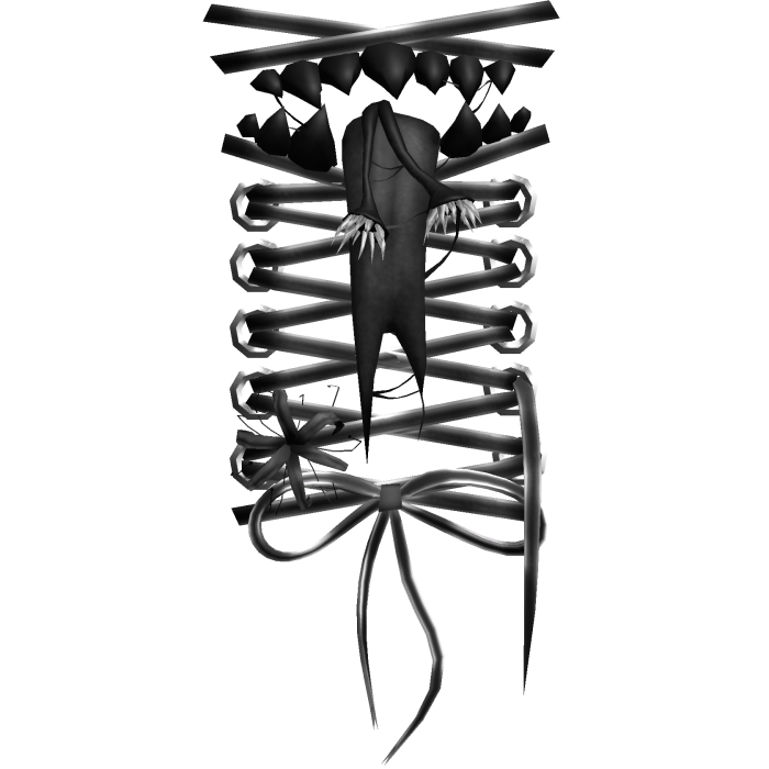 Black Creepycore Shoulder Monster Stitches [R]