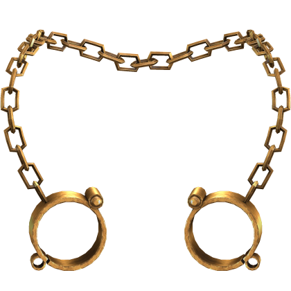 Gold Chain Handcuffs Necklace