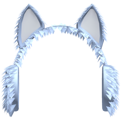 Fluffy Earmuffs with Cat Ears (Blue)
